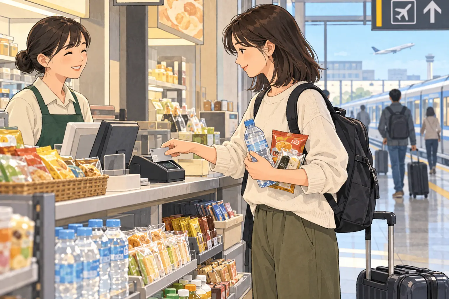 T-moneyの残高と払戻しを確認する説明用イラスト